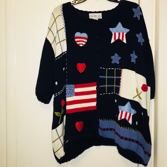Bedford Fair Sweaters - Unique & Rare VTG USA Sweater Sz3X 🇺🇸